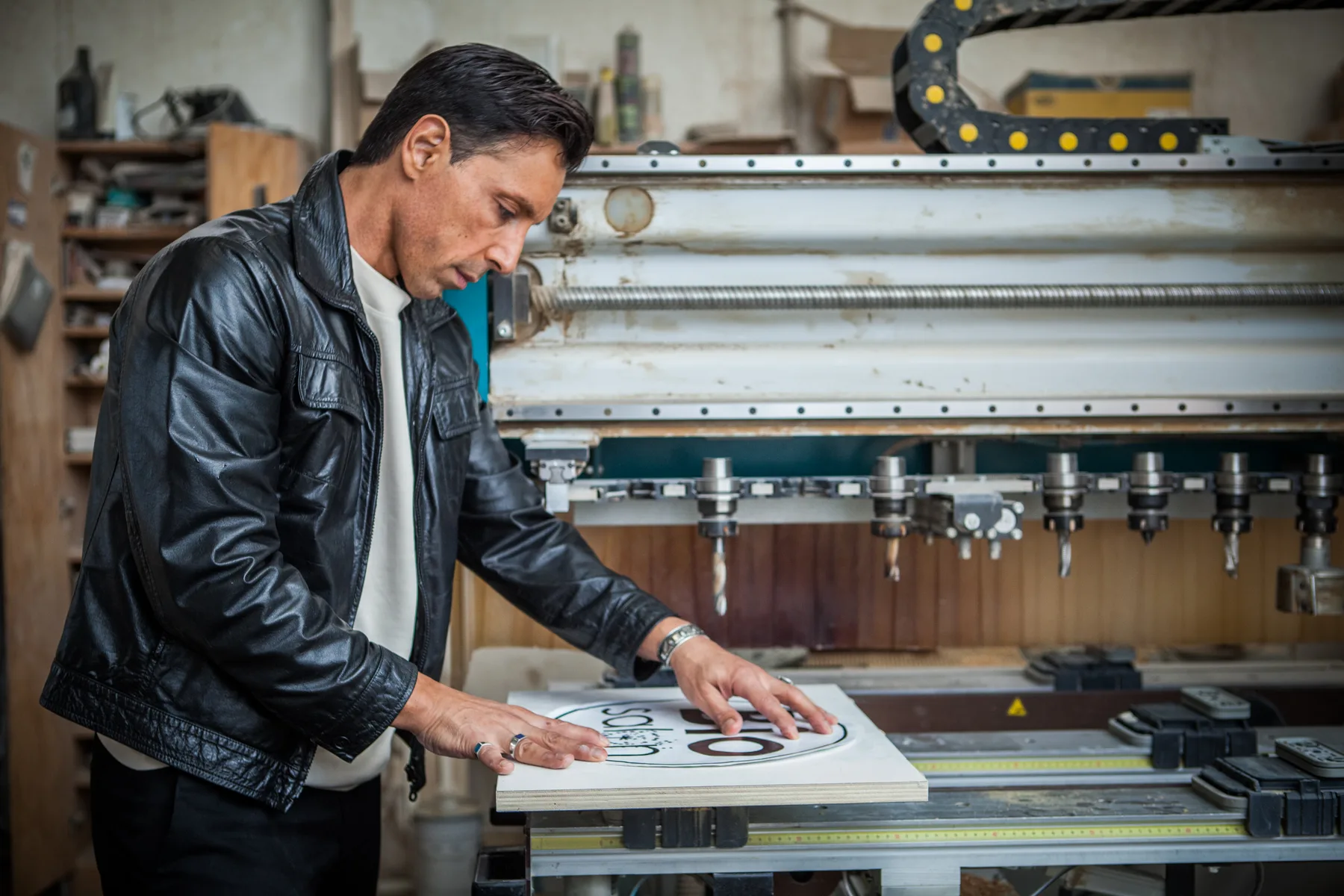 Ramon nel suo atelier